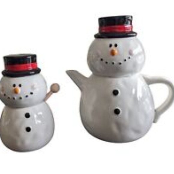 Magenta Home Snowman Honey pot & Teapot Set - Picture 2 of 5